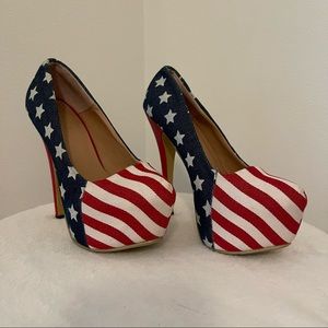 American Flag pumps